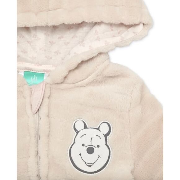 Disney Baby Winnie-the-Pooh Faux-Fur Footed Pram Coverall - Picture 3 of 3